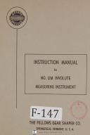 Fellows-Fellows 12M Involute Measuring Instrument Operators Instruct Manual Year (1964)-12M-01